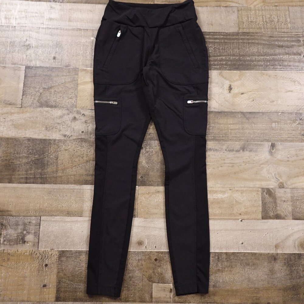 Athleta Highline Hybrid Cargo Tight | Women's Size 2 | Black | Zip Pockets